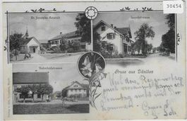 Gruss aus Däniken - Bahnhofstrasse,