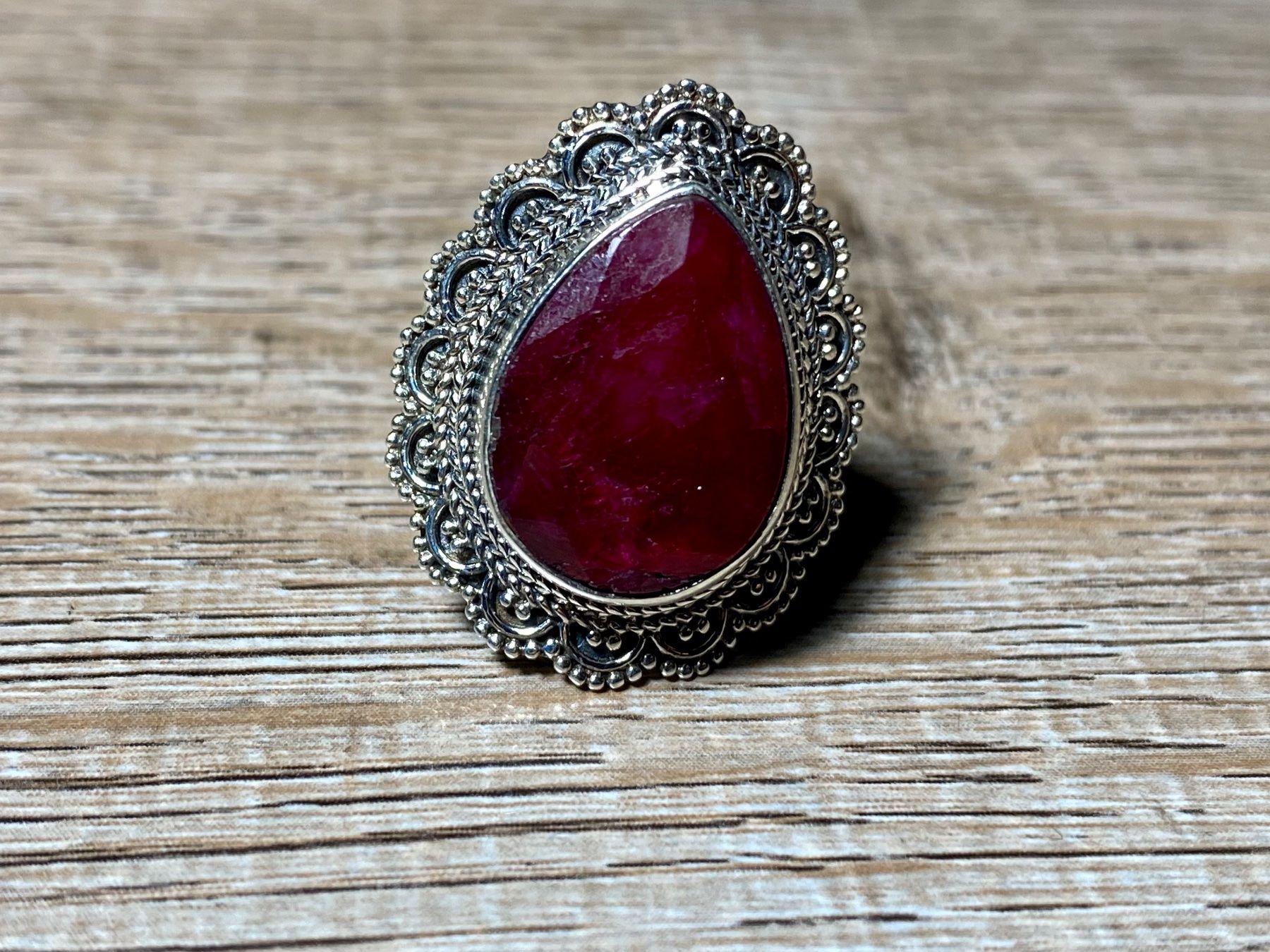 Anelli: Orientalischer Silber 925 Ring mit natürlichem Rubin – Nuovo e nell'imballaggio originale da Laax venduto da Kiki_Kingdom3 8
