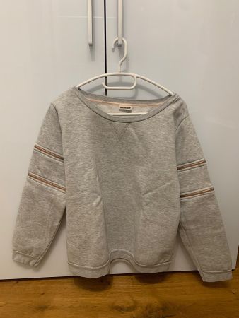 Sweatshirt m. Abnehmb. Ärmel Farbe Grau, Grösse L, Noisy May