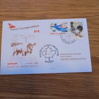 Luftpost Brief Genève Montréal 1986