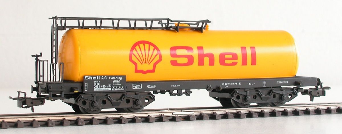 Märklin Modellini di ferrovie: Märklin Kesselwagen der DB Shell Spur H0 – Usato da Oberwil BL venduto da Klang