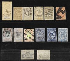 LOT FRANKREICH GEBÜHRENMARKEN TAXMARKEN ab 1885