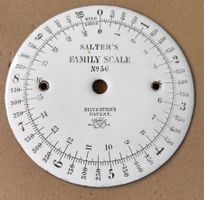 EMAILLE ZIFFERBLATT SALTER'S FAMILY SCALE