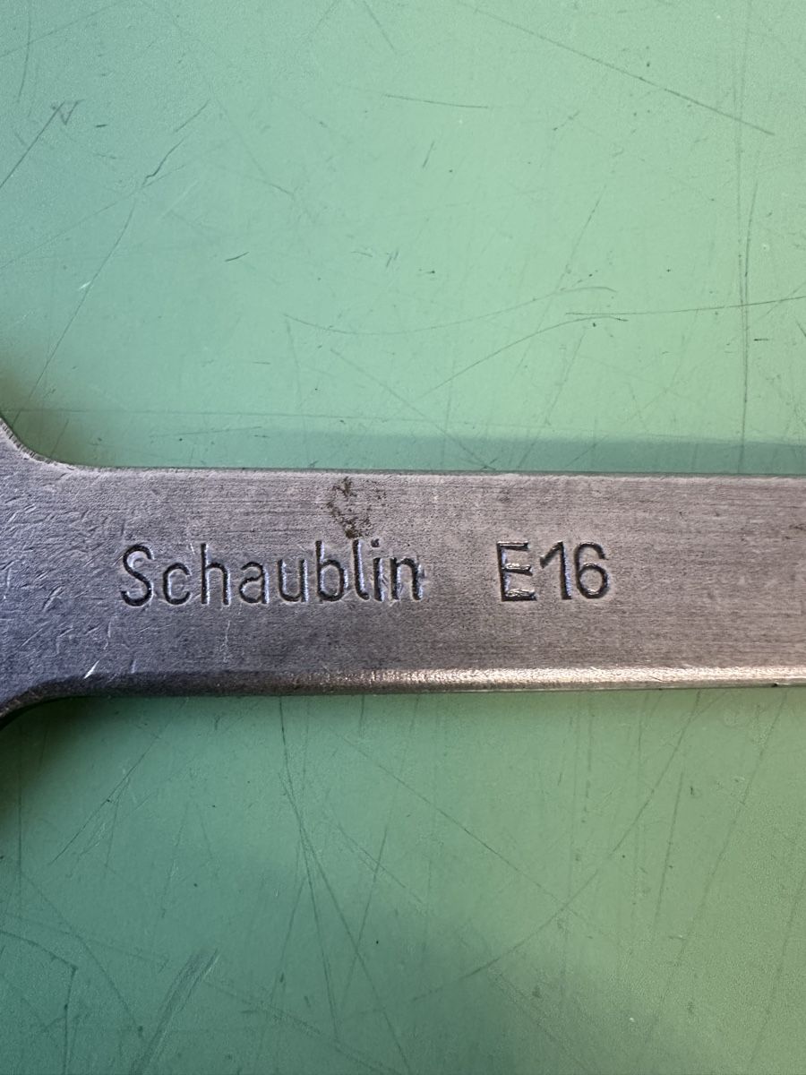 Schaublin Tutti gli attrezzi: Schaublin Spannschlüssel E16. – Usato da Aarberg venduto da SNMachines 1