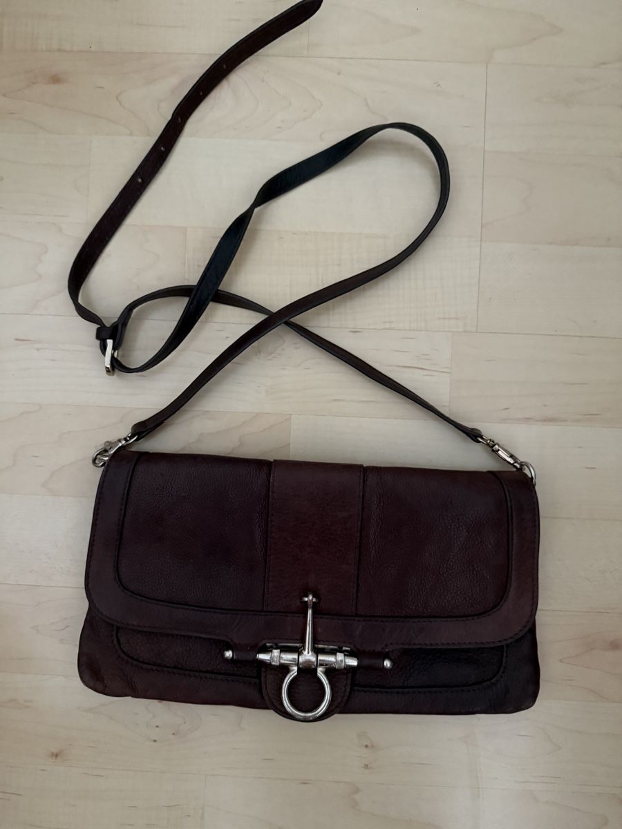 Borse da donna: Damen Leder Tasche dunkelbraun – Usato da Niederglatt ZH venduto da neunzehn82 2