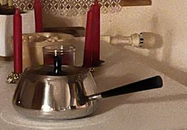 Edle Spring Switzerland Fondue Chinoisepfanne mit Deckel