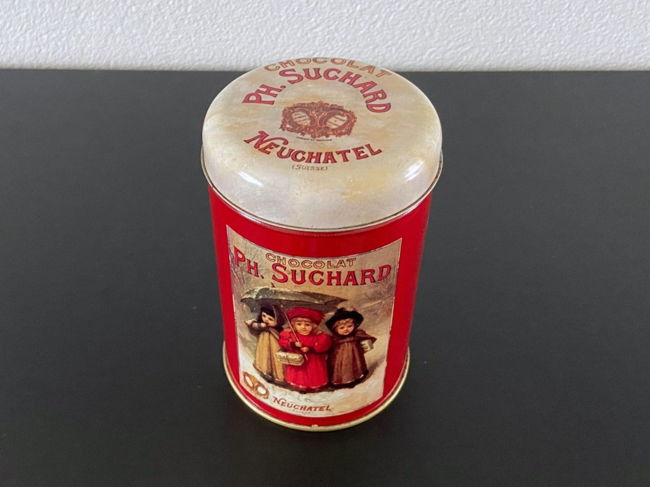 Suchard Dosen: Blechdose Büchse Chocolat Ph. Suchard Neuchatel Suisse – Gebraucht aus Birr von Jamonline 1