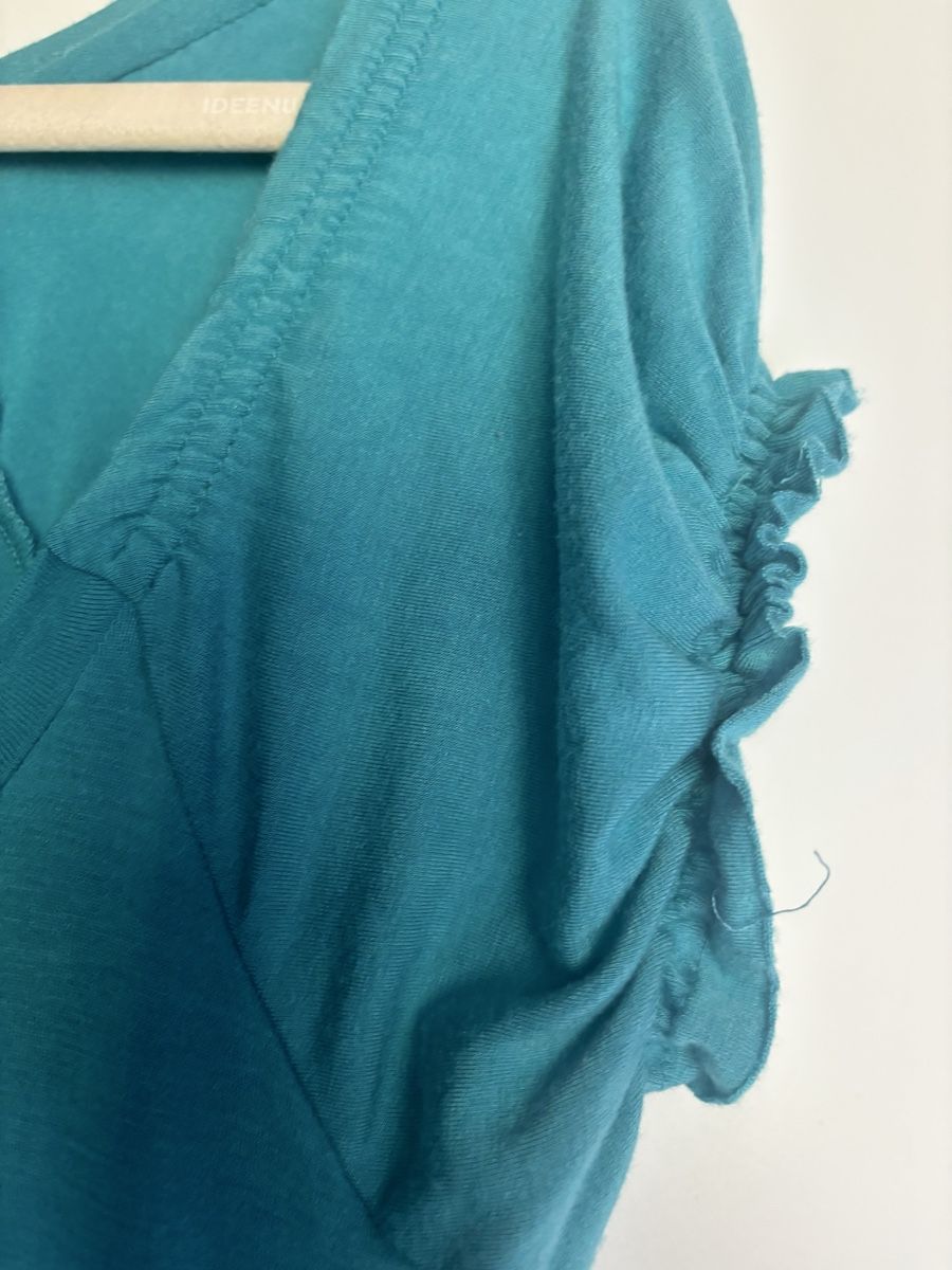 Tops: tiffany blue vintage top with ruffles  – Gebraucht aus Leissigen von lamooniade 3
