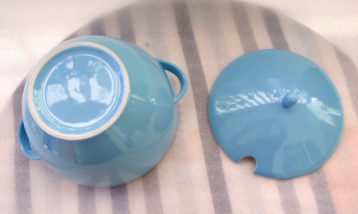 Rössler Ciotole: Vintage Rössler Blaue Suppenterrine -D77 – Usato da Morges venduto da vimajes12 4