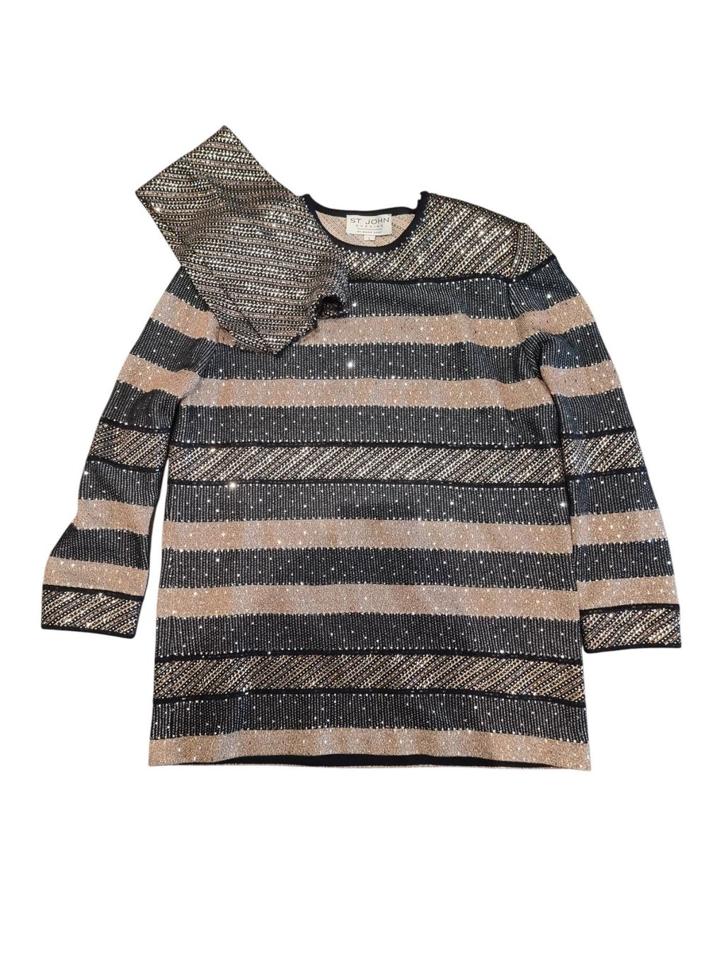 Maglioni & Felpe: St. John glamouröser Pullover mit extra Schal – Nuovo (secondo la descrizione) da Zürich venduto da ANU-AnimalsNeedUs