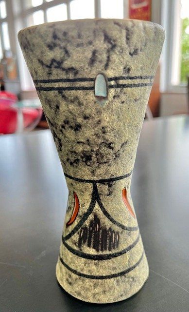Vasi & Recipienti: Vase Vintage Scheurich Ceramic West Germany Rockabilly – Usato da Thun venduto da Steinitz 1