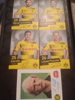 5 BVB Autogrammkarten - Borussia Dortmund
