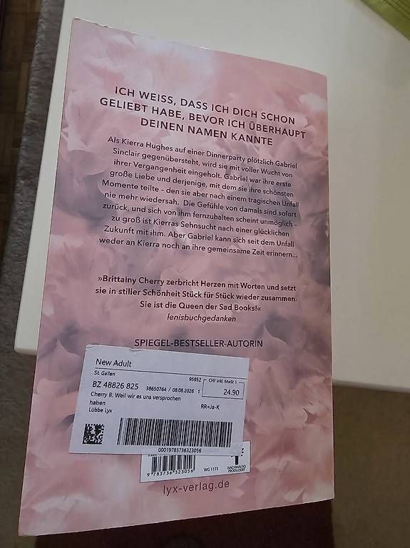 Bücher: Weil wir es uns versprochen haben Brittainy Cherry – Gebraucht aus Gossau SG von Ma_rija92 1