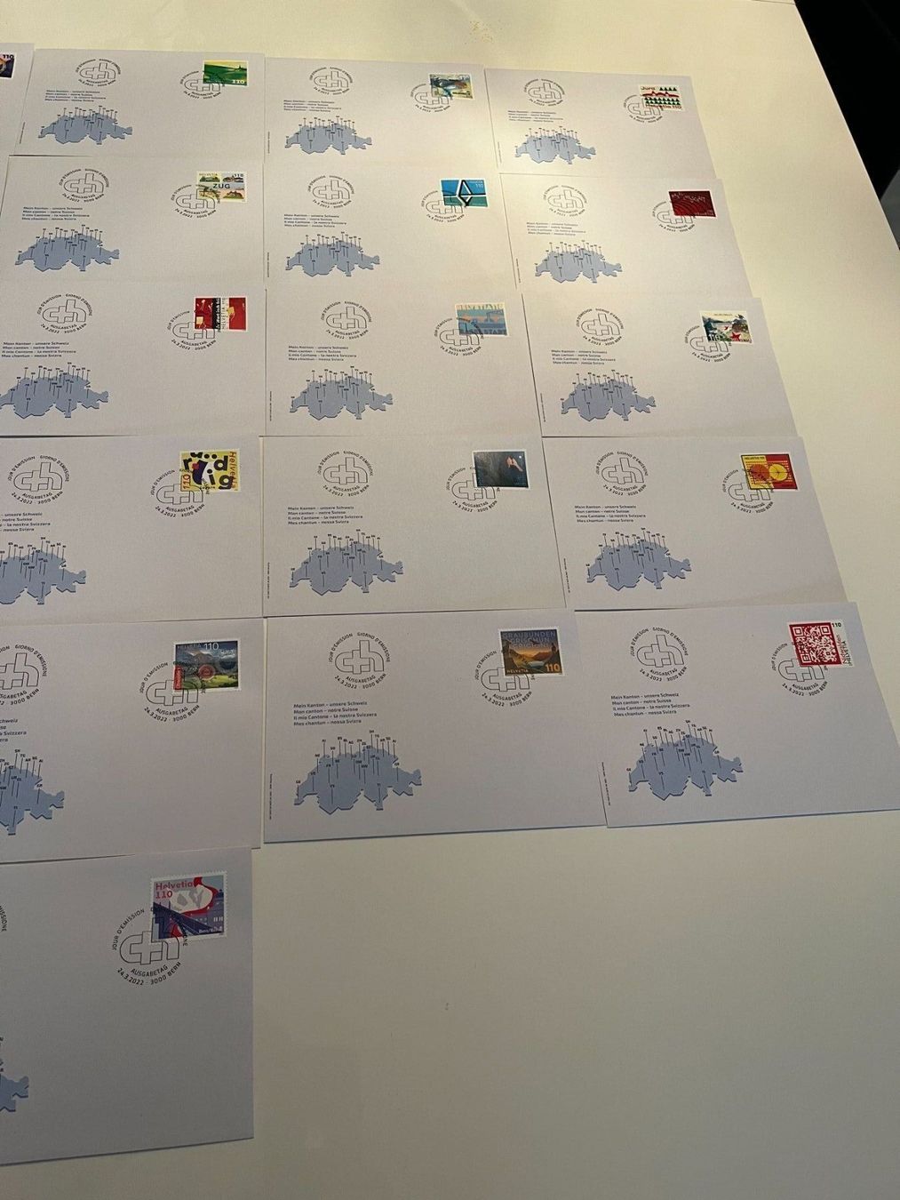 Tutti i francobolli: Mein Kanton / 2022 seltene FDC'S – Nuovo (secondo la descrizione) da Arch venduto da Karibu19 1