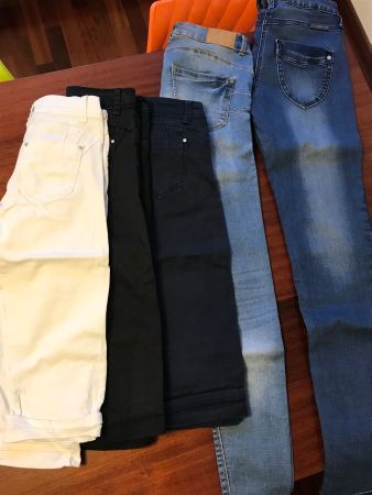 Mädchenjeans 5 Stk. Gr. 34, 27, 176