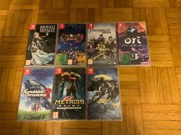 7 Nintendo Switch Spiele (Sealed)