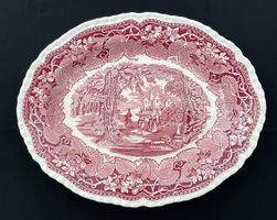 Mason’s Vista Servierplatte, Schale 40ern England, rosa