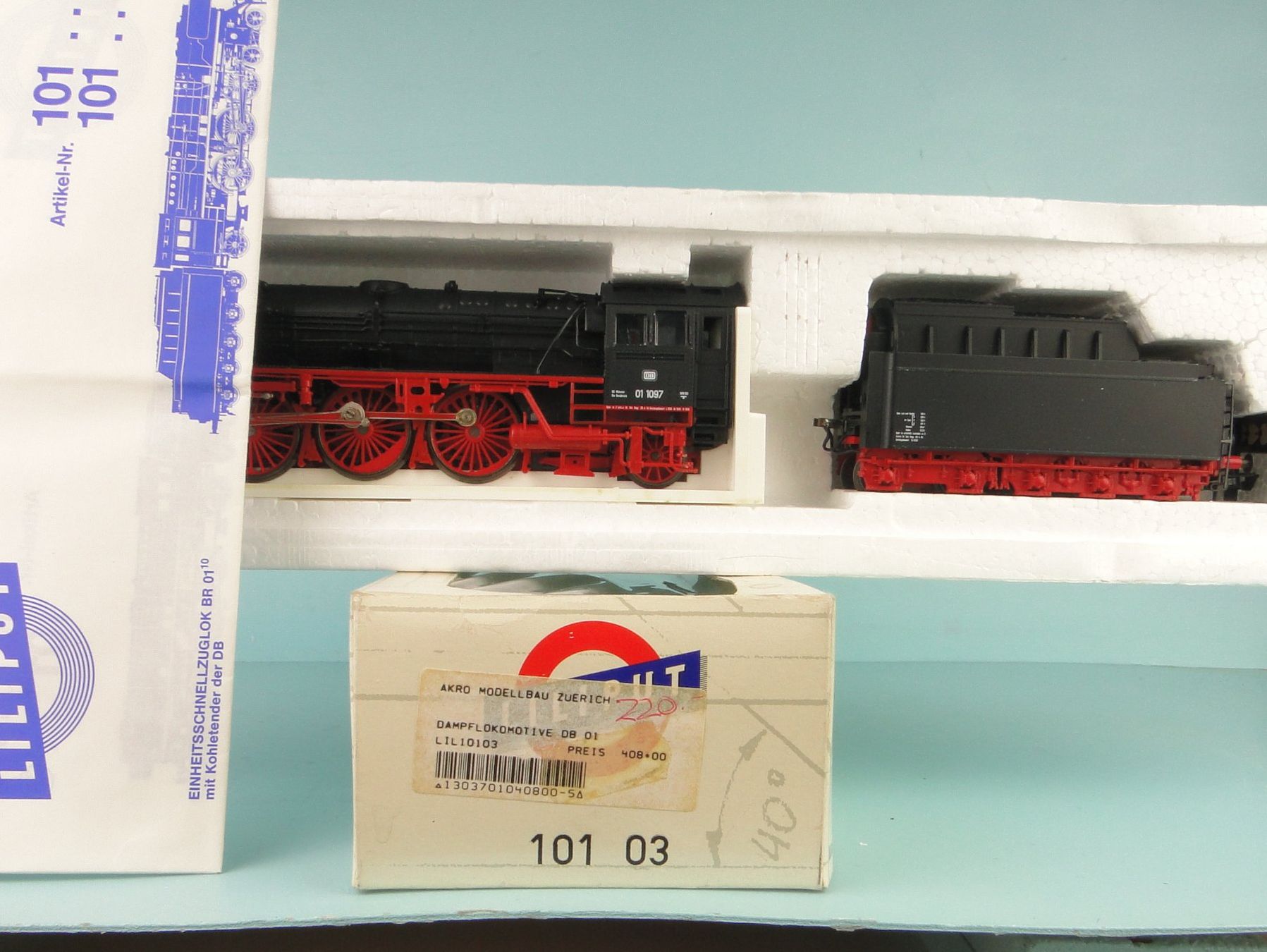 Liliput Modellini di ferrovie: Liliput 101 03 Dampflok 01 1097 – Usato da Bülach venduto da cann11 8