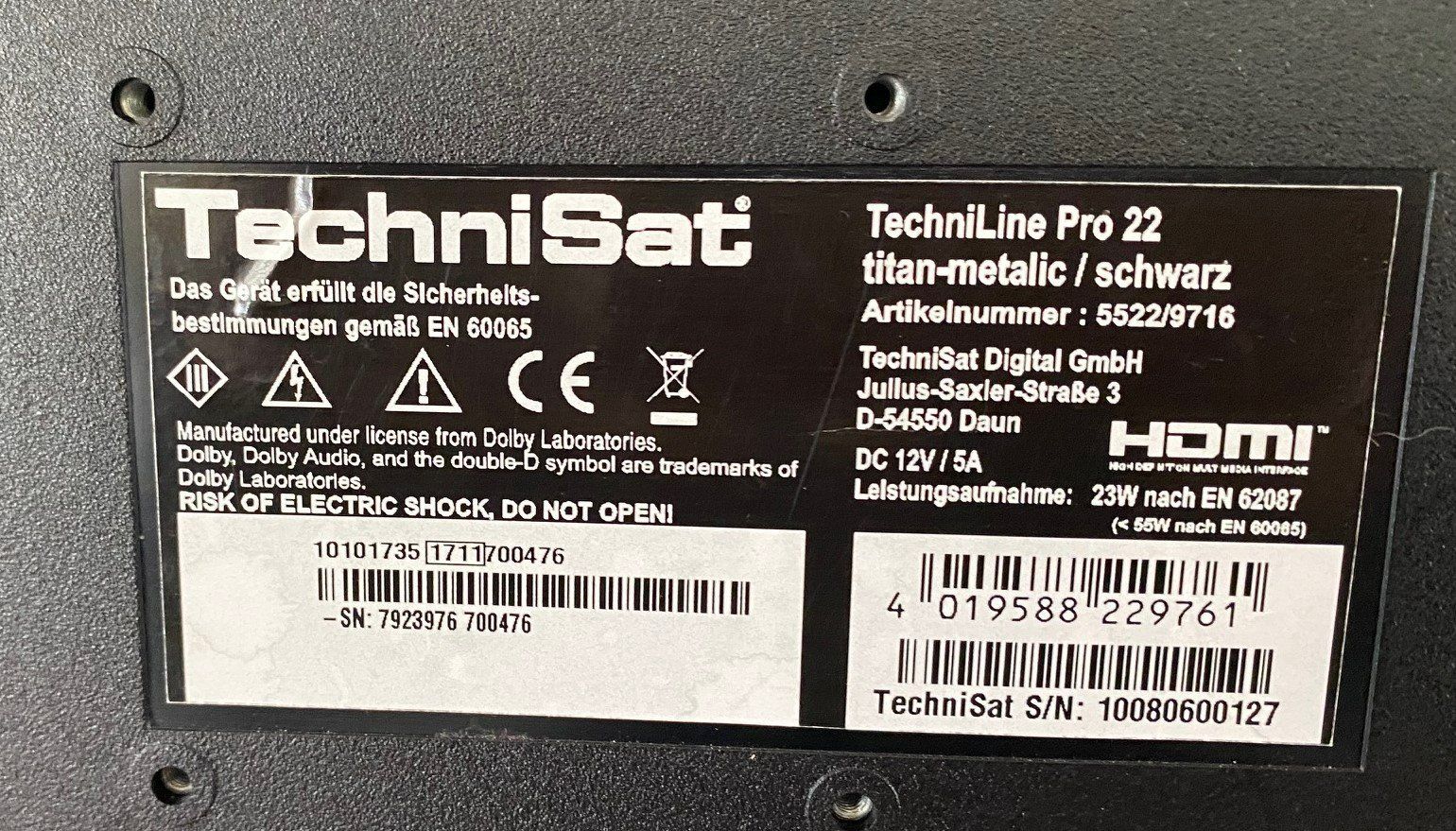Technisat Televisori: Satelliten-TV für Camping oder Ferienhaus – Usato da Buchs SG venduto da Biker57 1
