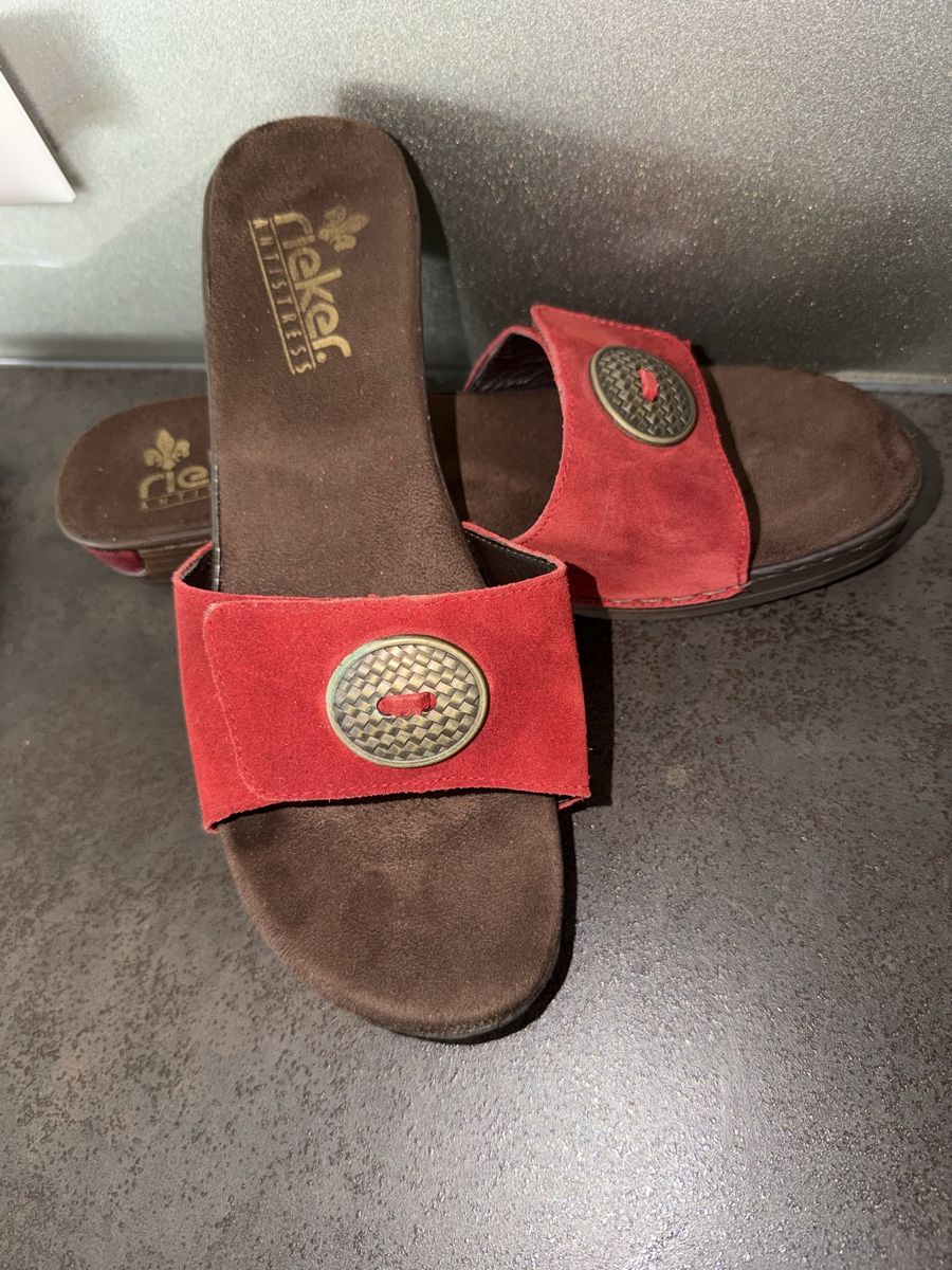 Rieker Scarpe da donna: Leder Sandale RIEKER 42 neu – Nuovo (secondo la descrizione) da Dornach venduto da samuti 3