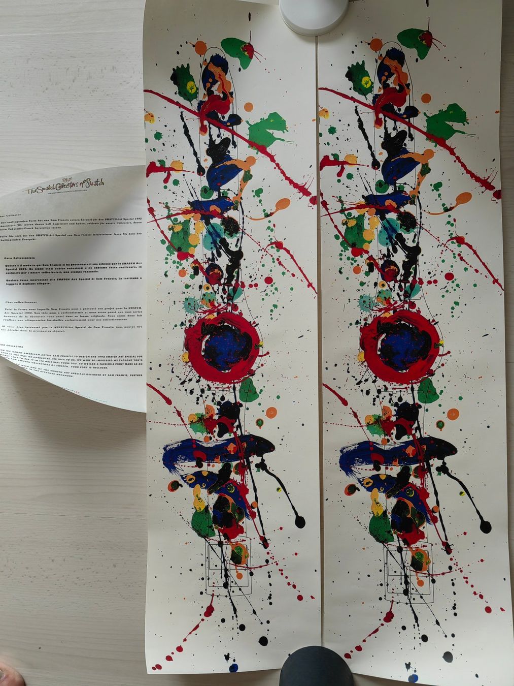 Swatch Uhren: Swatch Gent Artist Special SAM FRANCIS – Neu und originalverpackt aus Cordast von Bluelaser 4