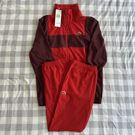 Lacoste Novak Djokovic Trainingsanzug Rot Grösse M