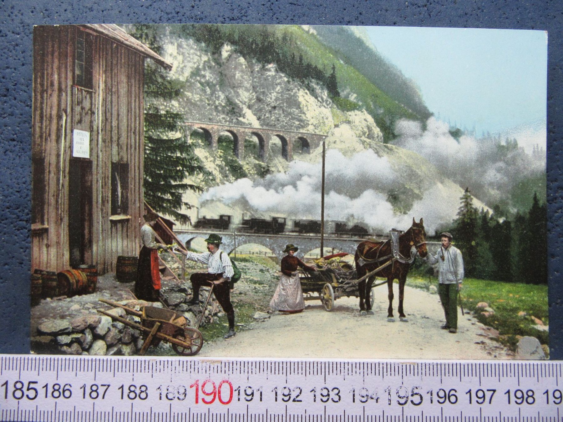Cartoline postali: ALBULA-DAMPF-BAHN DOPPELLOKS SZENE BELEBT GR AK – Usato da Ettingen venduto da Hausi4711