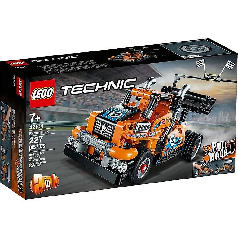 Spielzeuge: Lego Technic 42104 Renntruck 2in1 Pull back – Gebraucht aus Rüschlikon von Delfinissa