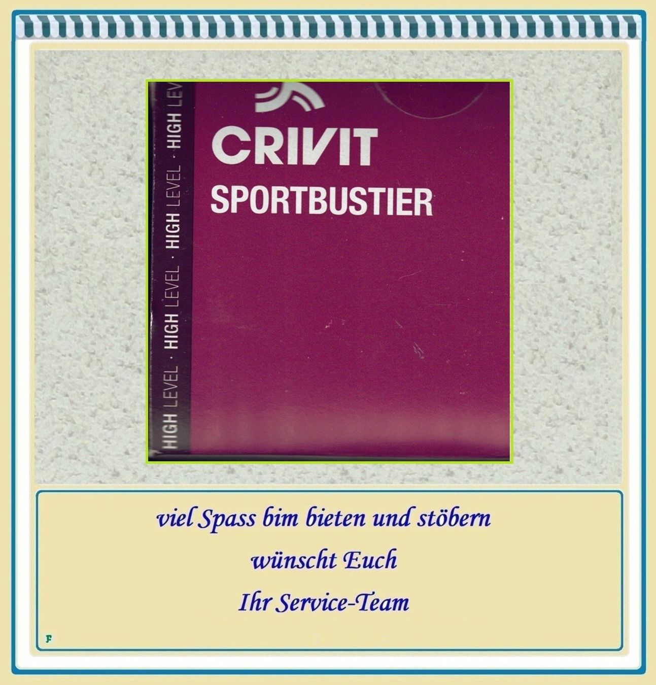 Altra biancheria intima: CRIVIT • SPORTBUSTIER – Nuovo e nell'imballaggio originale da Münchwilen TG venduto da FLOHMIFLITZER 3