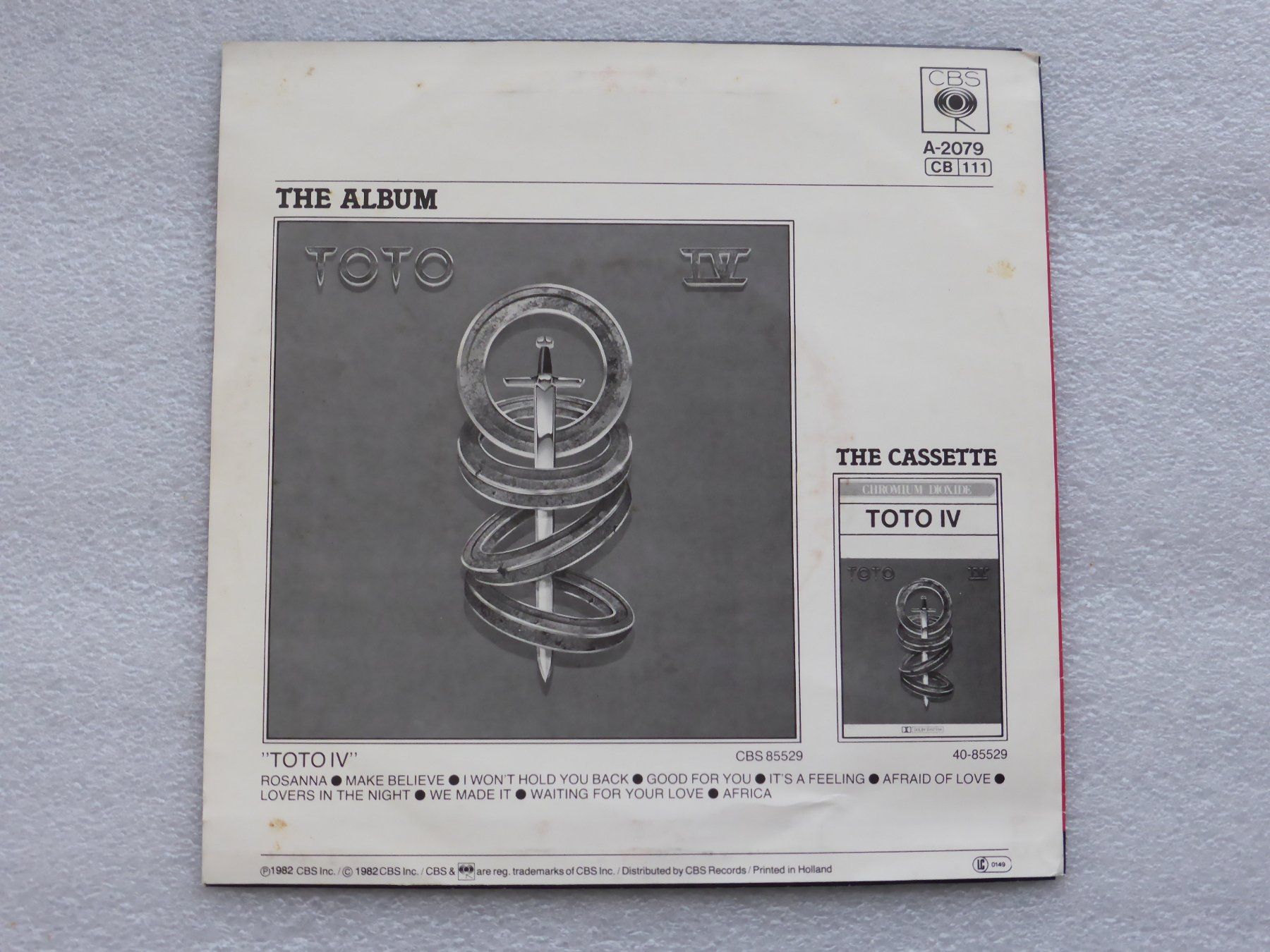 Dischi in vinile: Vinyl Single   TOTO – Usato da Küssnacht am Rigi venduto da Mondkinder 3