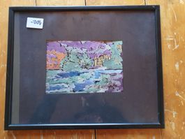 Schöner Aquarell signiert