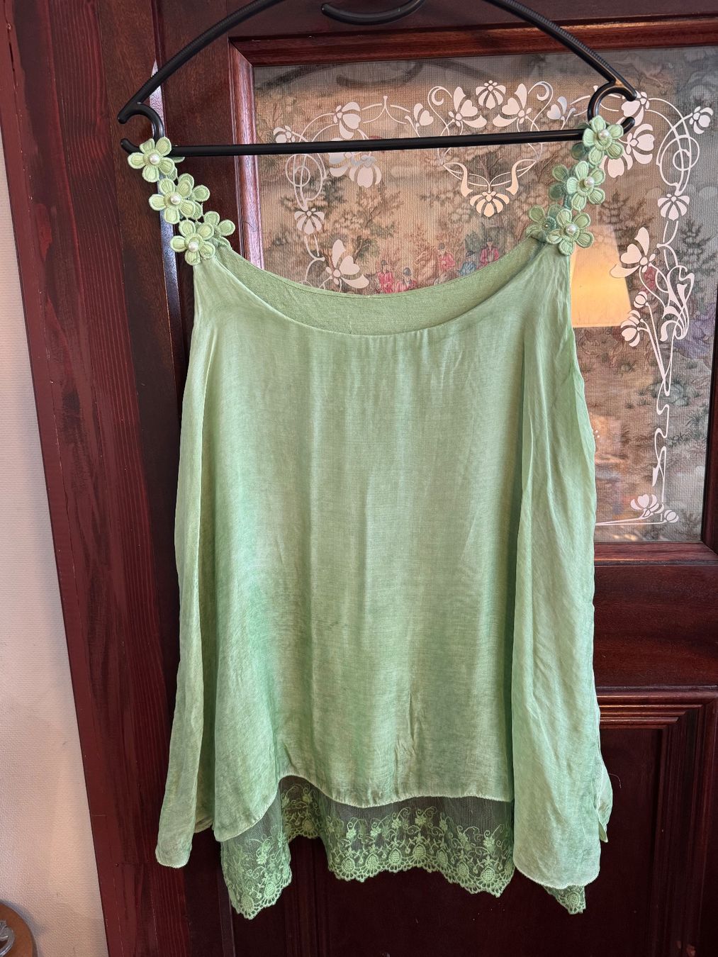 Top: Seidenbluse Top Oberteil – Usato da Obfelden venduto da cesarina10