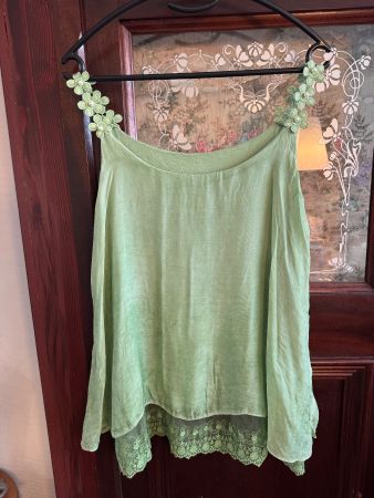 Seidenbluse Top Oberteil