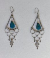 Magnifiques boucles d’oreilles vintage artisanales andines
