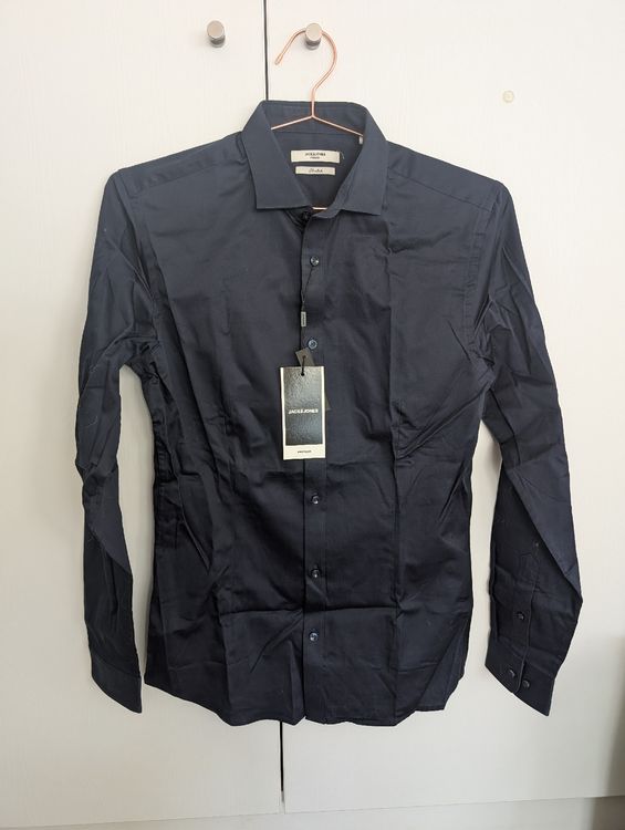 Jack & Jones Navy Blazer Shirt, S avec étiquette (Neuf avec emballage d