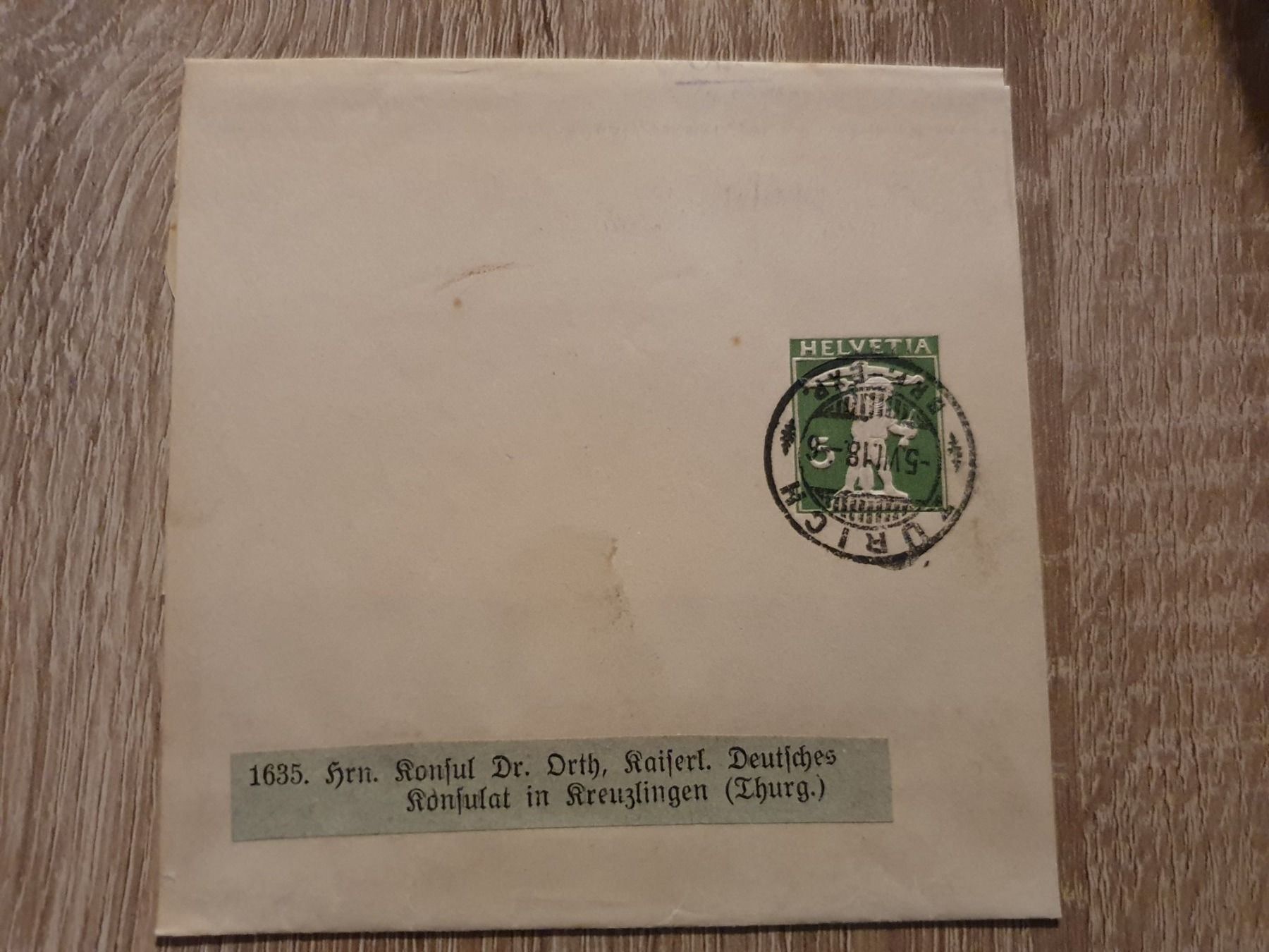 Tutti i francobolli: 5rp Walter Ganzsache 1918 – Usato da Balgach venduto da SIMEON27