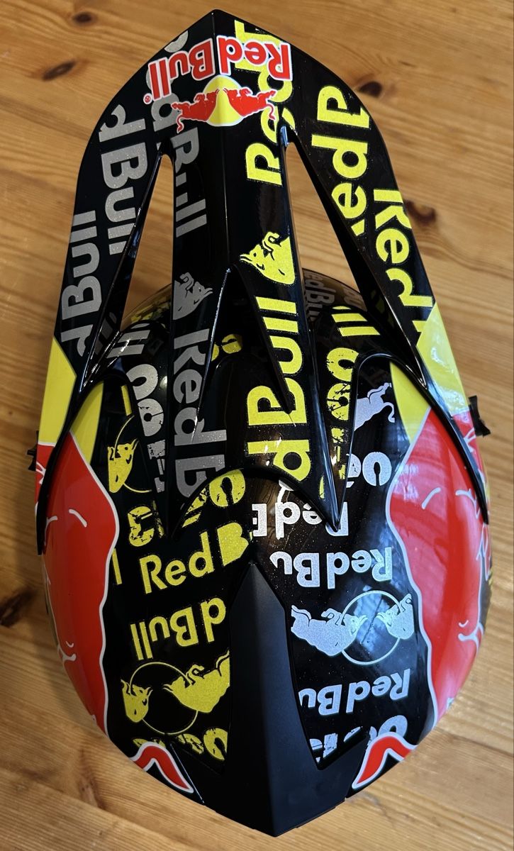 Red Bull Caschi: Red Bull Fullface Helm für DH – Nuovo (secondo la descrizione) da St. Silvester venduto da Redneck83 2