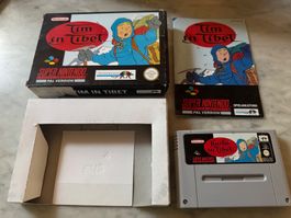 TIM IN TIBET SPIEL FÜR SUPERNINTENDO IN ORIGINALSCHACHTEL