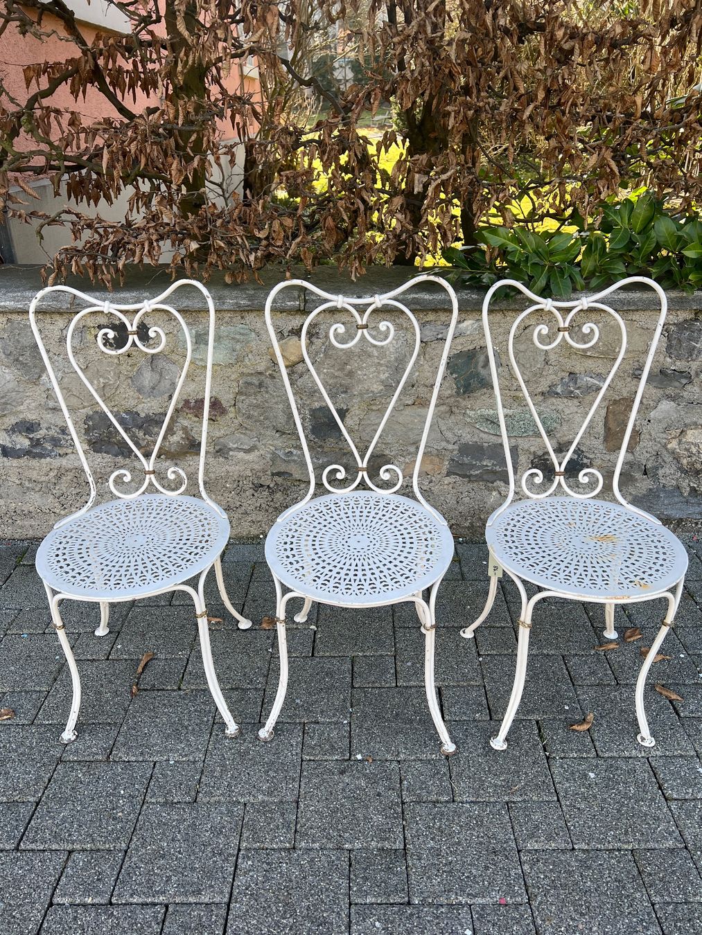 Stühle: Gartenstuhl Eisenstuhl Metallstuhl – Gebraucht aus Sirnach von dasrosahaus