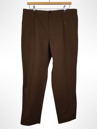 ZARA Stoffhose dunkelbraun EUR 46