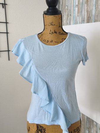 Damen T-Shirt Zara hellblau Grösse S guter Zustand