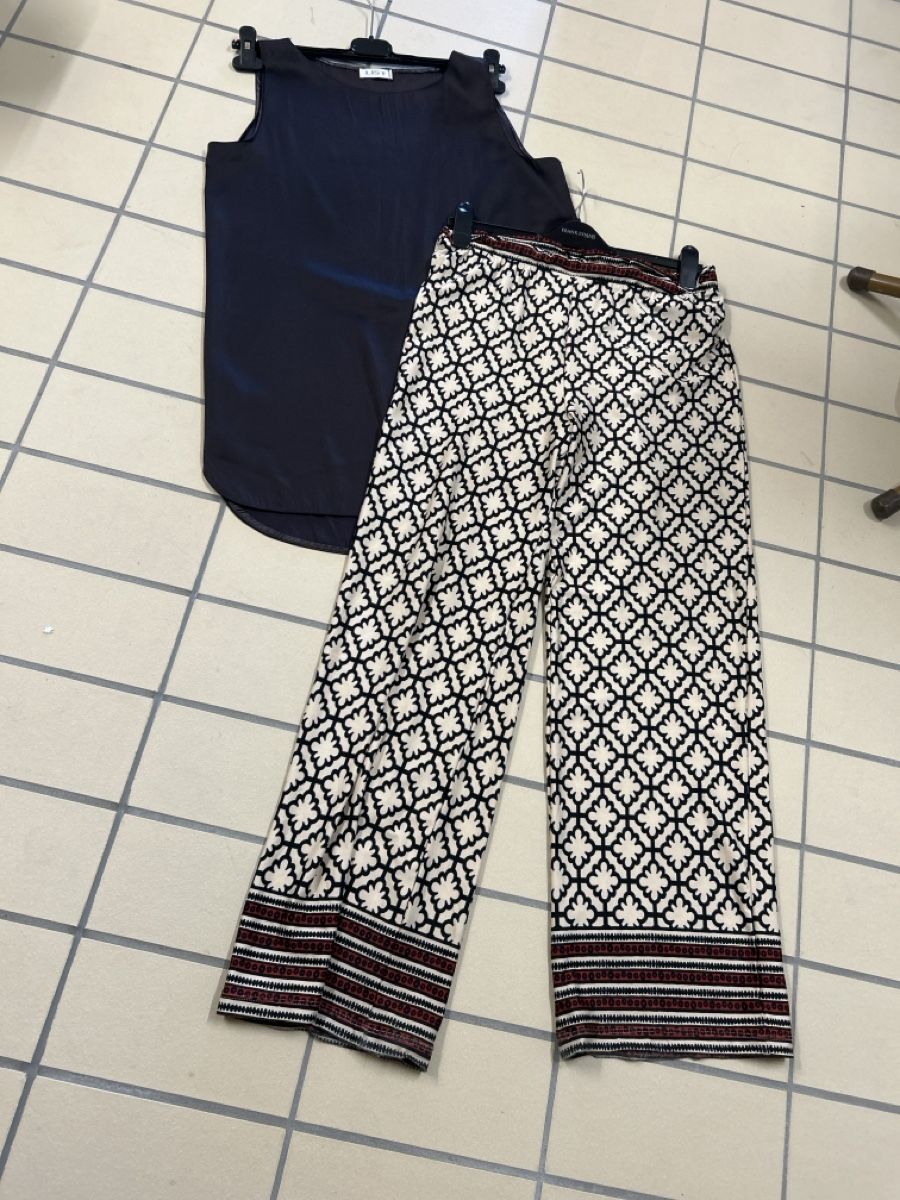 Lotti di vestiti: Sommer Set: braunes Top & Musterhose, Grösse 38/M – Nuovo (secondo la descrizione) da Umiken venduto da AzizaAmar20