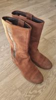 UGG Australia Damenstiefel Gr. 38 – Wildleder, rostbraun