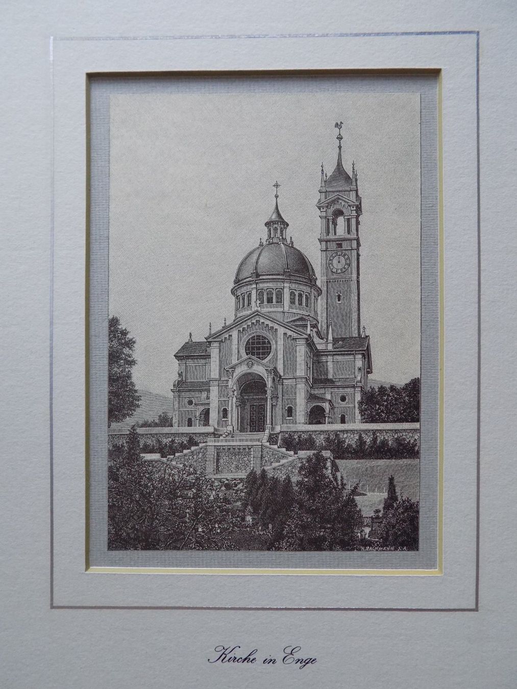 Gravures: Kirche Enge in Zürich – D'occasion à Risch par Rischli15 1