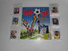 Panini WM Album USA 94/1994 Leeralbum + Stickerset komplett