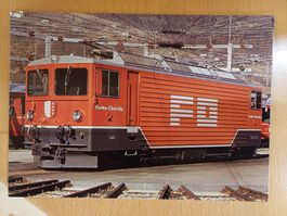 Postkarte FO Ge 4/4 81 Tunnellok für Autozug