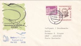 Erstflug Lufthansa Hamburg - Genf 1959