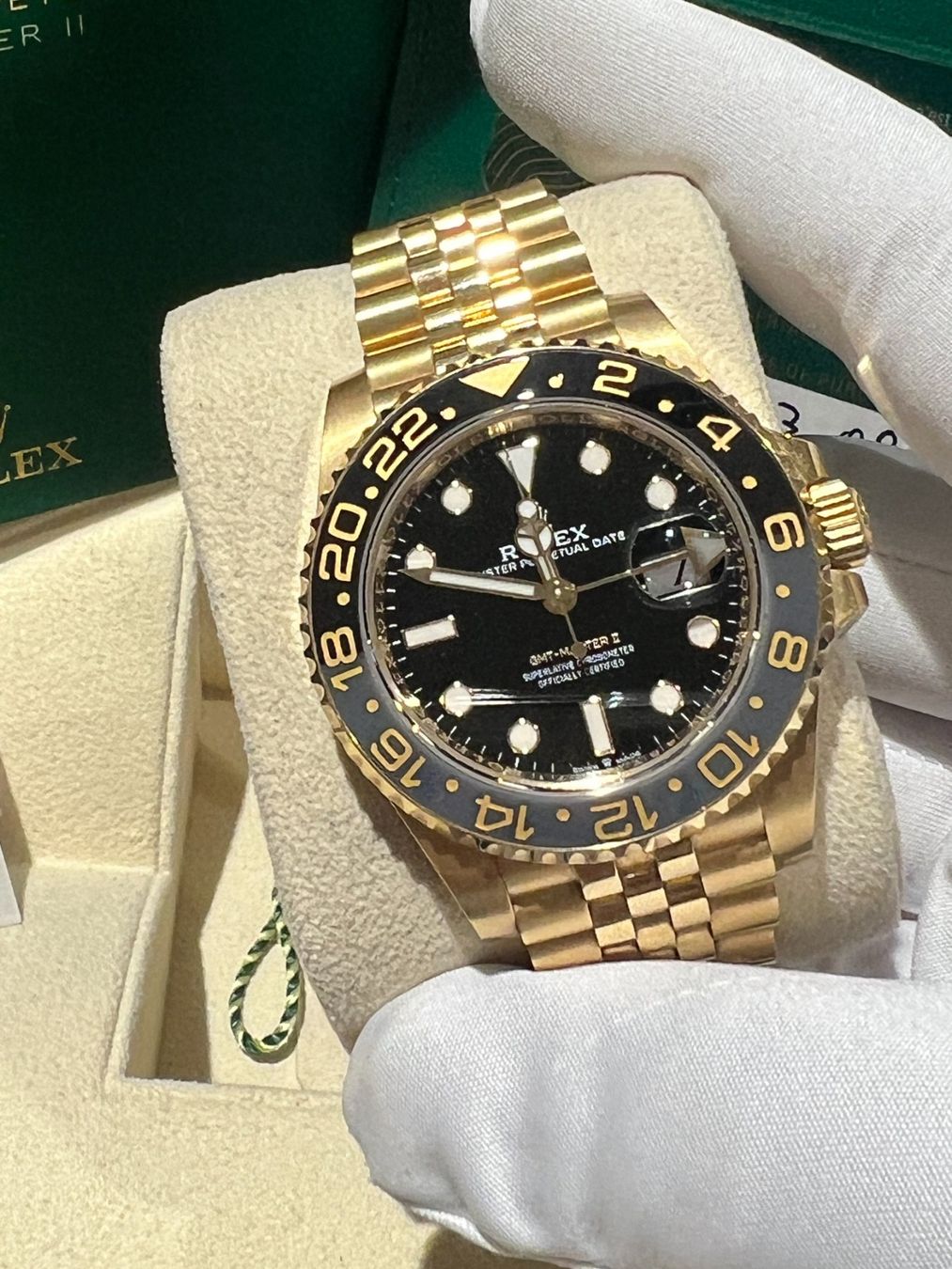 Rolex Orologi: Rolex GMT-Master II Gold Full Set 2023 – Nuovo (secondo la descrizione) da Suhr venduto da thomann1998 4