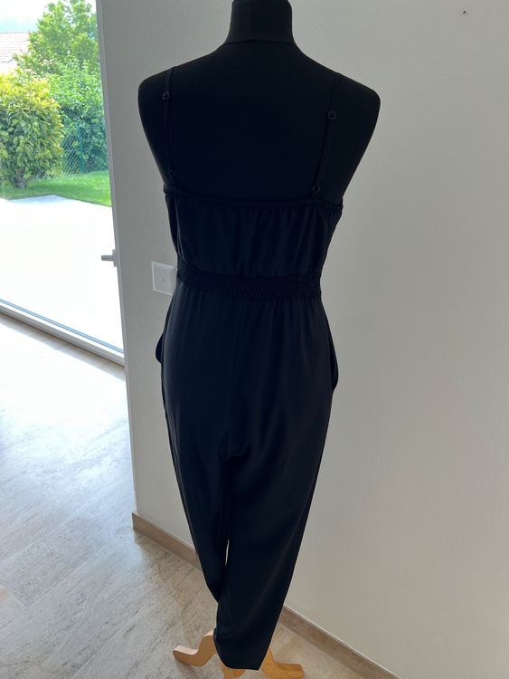 Combinaisons Une Pièce Larges Jambes évasé Fendu Dos Nu Une Epaule Manches Longues Femme Elegant Mode
