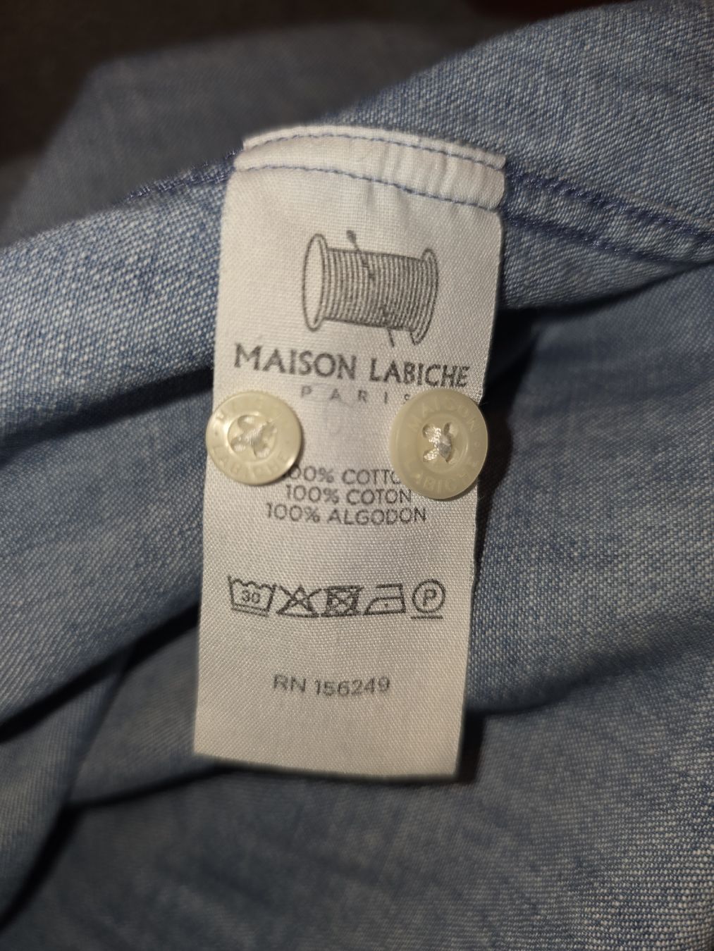 Camicie: Chemise jeans Maison Labiche – Usato da Lausanne venduto da reinold 4